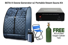 Home Portable Ozone Therapy Steam Sauna includes BETA-X Ozone Generator with TESLA Technology™