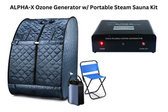 Home Portable Ozone Therapy Steam Sauna includes Alpha-X Ozone Generator with TESLA Technology™